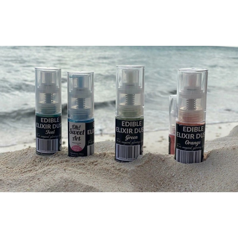 Oh Sweet Art TEAL Elixir dust | Edible drink dust,