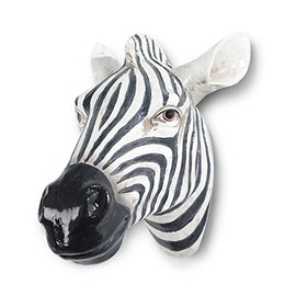 Polyresin faux Zebra head wall hanging, handmade wall charmers for farm house, animal head home & Garden dÃ©cor