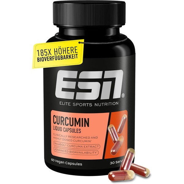 ESN Turmeric Capsules, 60 Capsules, 1000 mg Curcumin per Serving,