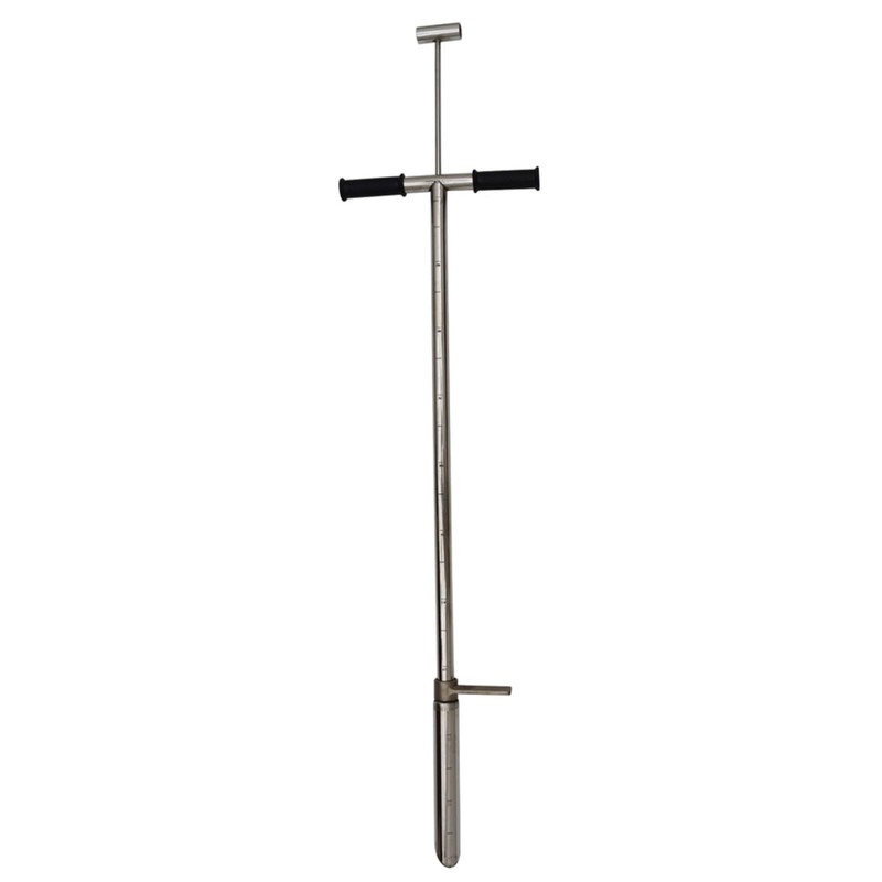 INTSUPERMAI Soil Probe Sampler with Foot Pedal Stainless Steel Soil