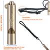 CINKCO Brass Whistle Emergency Whistle Loudest 125db+ Outdoor Survival Whistle