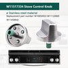 W11517334 Stove Knobs Fit for Whirlpool Gas Range Parts Cooktop