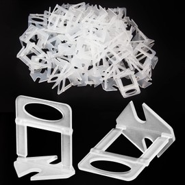 Tile Leveling System Clips 1/32", 1000pcs Tile Leveler Spacers Clips for DIY & PRO Tile Layers, Easy To Disassemble,Tile Leveling System Tools for Wall/Floor Ceramic Tile and Stone Installation-White