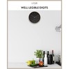 LUUK LIFESTYLE Modern wall clock with silent movement and no