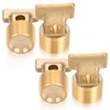 Otoolling 4 Pcs Boat Drain Plugs 1/2" NPT Solid Brass