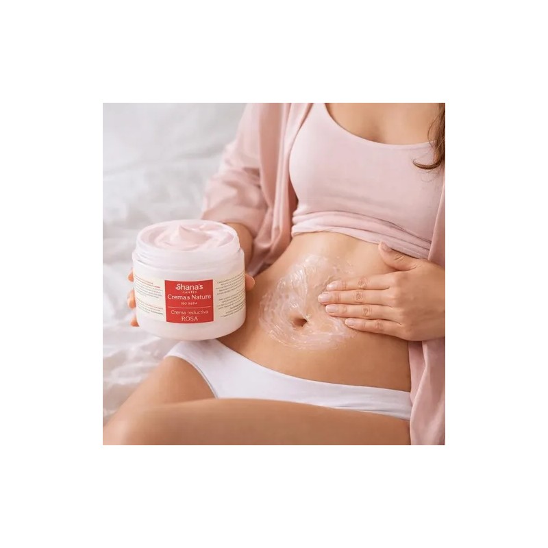 Crema Rosa Reductor De Panza Shanas Anti Estrias Quema Grasa