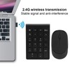 2.4G Wireless Ultra-Thin 22-Key Switch-Free Digital Keyboard Wireless Mouse Set