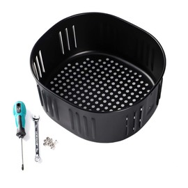 Cesta de repuesto para freidora de aire Power Air Freyer XL 5.3QT, cesta de freidora de aire para freidora de aire Gowise USA 5.8QT, accesorios para freidora de aire, cesta de freír antiadherente