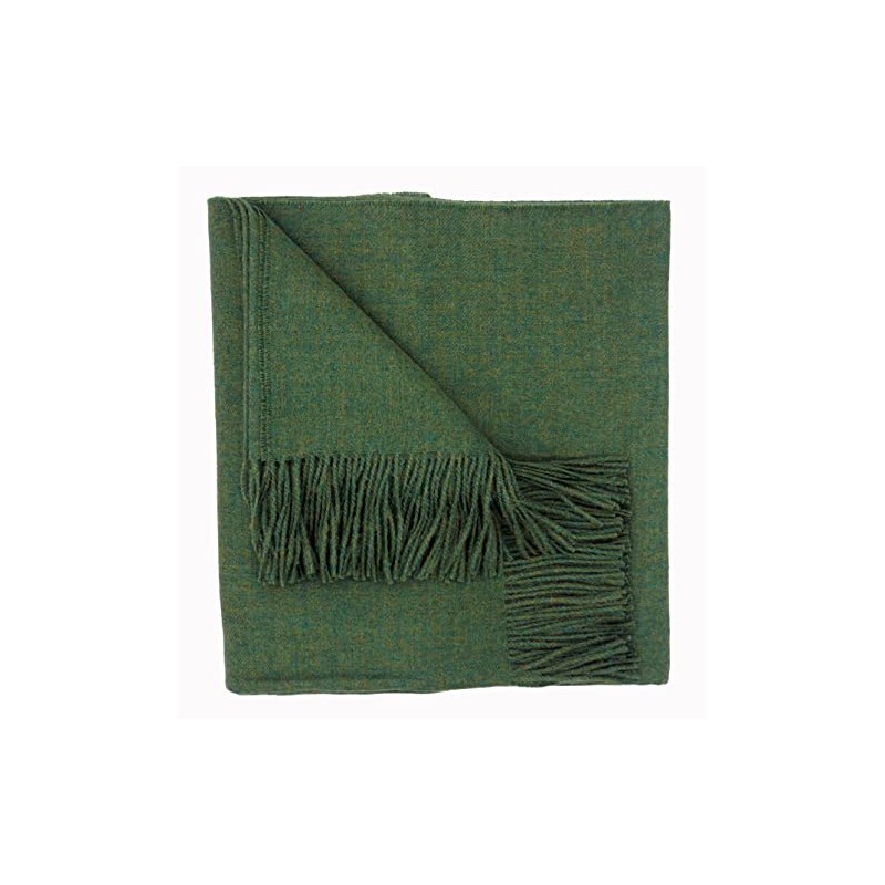 100% Baby Alpaca Throw Blanket, Our Solid Color Throw/Afghan, Lime