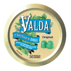 Valda Original – Menthol & Eucalyptus – Sore Throat & Nasal Congestion Relief – 50 Lozenges