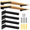 Tanstic 4-Pack 8 Inch Shelf Brackets, Heavy Duty Floating Shelf