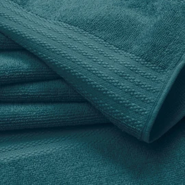 GLAMBURG Premium Cotton 4 Pack Bath Towel Set - 100% Pure Cotton - 4 Bath Towels 27x54 - Ideal for Everyday use - Ultra Soft & Highly Absorbent - Teal