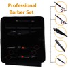 Professional 7” Black Diamond Barber Hairdressing Sharp Edge Scissors Stainless
