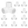 sourcing map 3 Way PVC Pipe Fittings, 1 Inch Furniture
