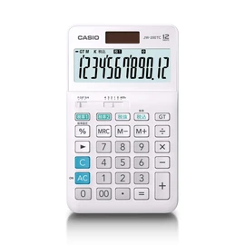Casio W Tax Rate Calculator, 12-Digit Tax Calculator, White, Just Type, JW-200TC-N