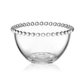 Fitz and Floyd Beaded Glass Prep, Dip, Dessert, Fruit, Candy Bowls, Set of 4, 5.25 inch