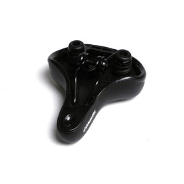 Wittkop Big Gel Bicycle Saddle for Women and Men, City Seat Soft & Comfortable Including Clamps