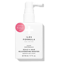 ILES FORMULA Scalp + Hair Rejuvenating Booster – Non-Greasy Hair Serum to Support Growth for Visibly Thicker, Stronger, Fuller Hair – Natural, Lightweight & Fast-Absorbing Scalp Serum with Procapil