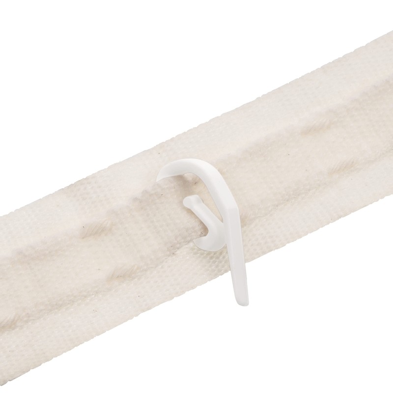 White Plastic Curtain Hooks | Hooks For Pencil Pleat, Window,