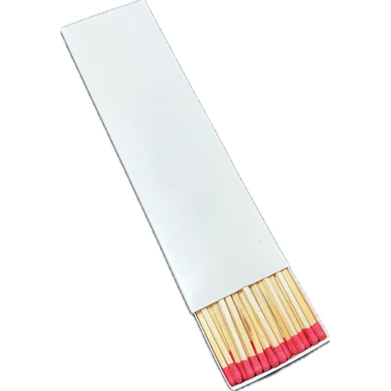 jameitop® 2 XL Packs of Matches Without Print/White Boxes for