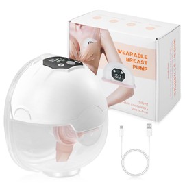 Milchpumpe Elektrisch, Elektrische Milchpumpe Handsfree, 5 Modi 15 Stufen, Starke Saugleistung Elektrische Milchpumpe Freihändig, Milchpumpe Elektrisch Tragbar, 120 Minuten Laufzeit, Schmerzfrei Leise