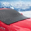 HLMNAKE Windscreen Cover Winter 152 x 125 cm, Thickened Multilayer