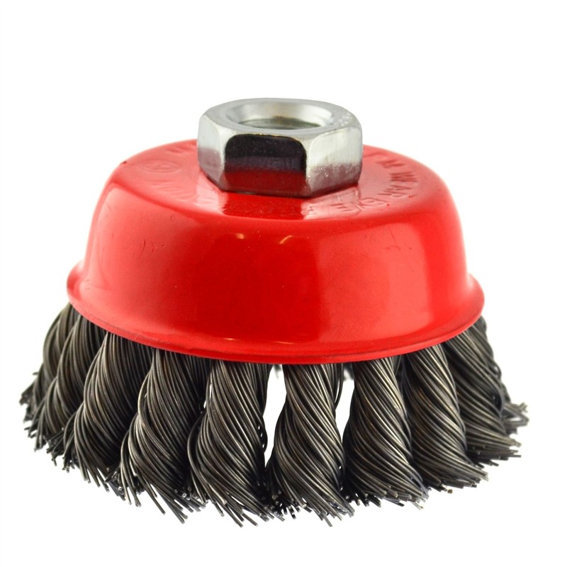 Wire Cup Brush Wheel 3" for 4-1/2" 115mm Angle Grinder