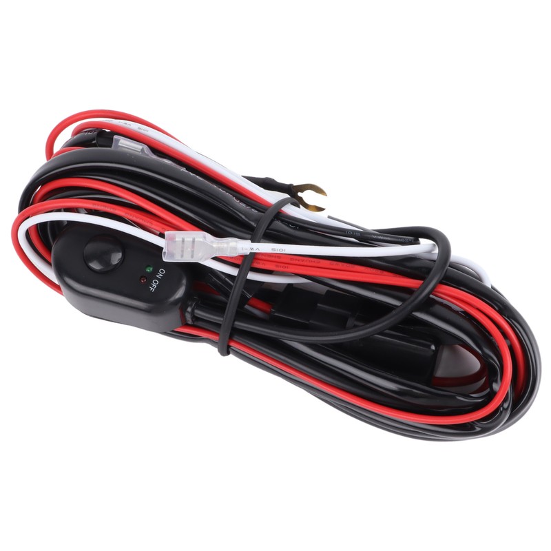 LED Light Bar Wiring Harness Car Work Light Remote On