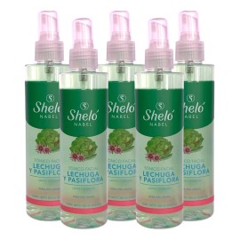 Tónico Facial Sheló Nabel Lechuga Pasiflora Piel Grasa 5x265ml