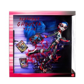 Monster High Deadfast Ghoulia Yelps SDCC 2024 Exclusive Doll - Tech Savvy Upgrade with Comic-Con Badge, Mini Figure, and Comic Book