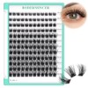 Bodermincer 120 Racimos/Caja De Racimos Anchos Con Efecto 3D, Pestañas