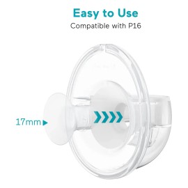 Paruu Insertos De Brida De 17 Mm Para Extractor De Leche P16