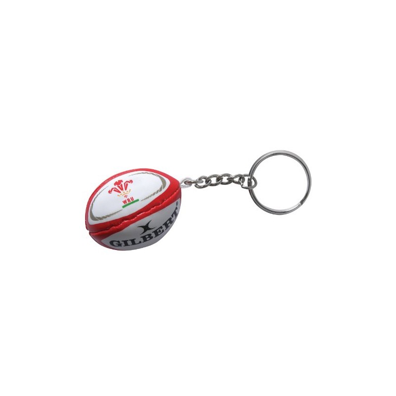 Gilbert Unisex Adult Wales Rugby Ball Keyring - Multi-Colour, One
