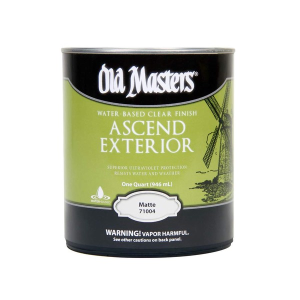 4-Pack of 1 qt Old Masters 71004 Clear Ascend Exterior
