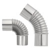 PATIKIL 90 Degree Stove Pipe and 45 Degree Chimney Flue