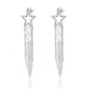 GUOXIAOMEI Bling Women Tassel Earrings Star Ear Stud Pave Crystal