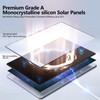 8W Solar Panel for Outdoor Security Camera, 5V Micro USB