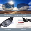 LVIOE Fit Over Glasses Sunglasses Wrap Around Polarized Sunglasses with