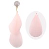 Nupuyai Druzy Crystal Stone/Shell Earrings for Women, Long Feather Stud