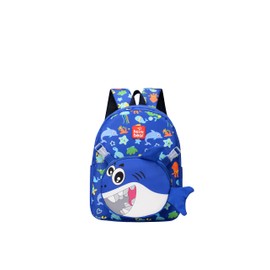 Cute preschool school bag for boys and girls with coin purse(Blue shark)