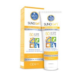 McG Sunogen Natural Sunscreen SPF 50 with Shea Butter Oil, Vitamin - Sun Cream for Face Women, UVA&UVB, Anti-Aging Ultra Protection Hydrating for All Skin Types