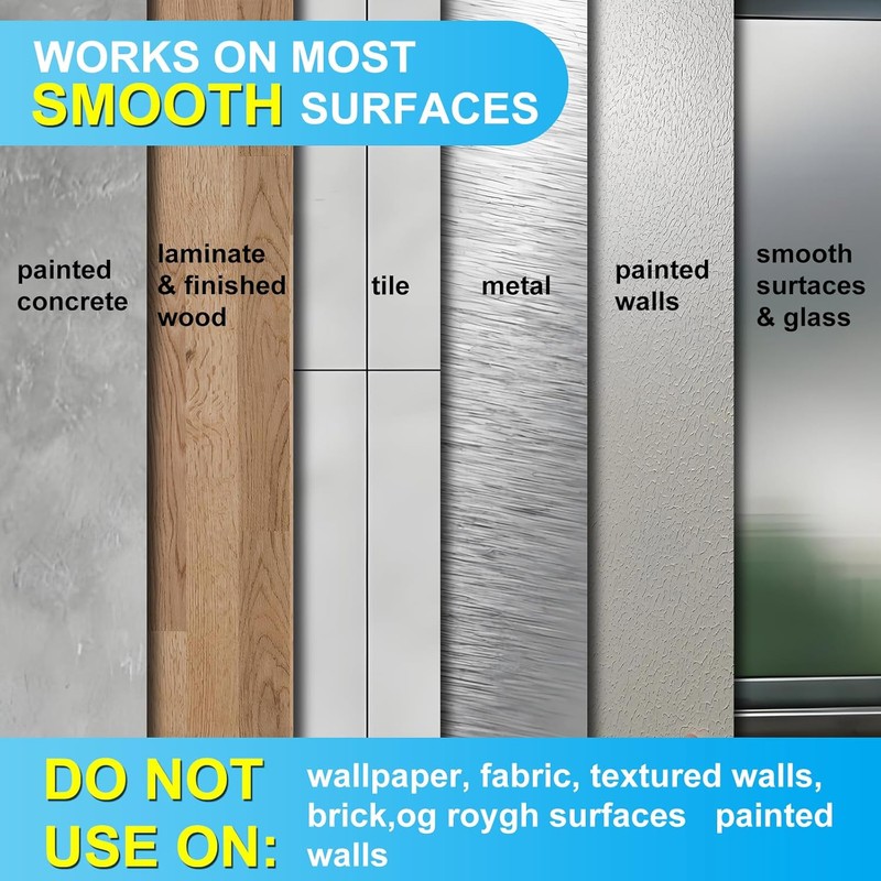 3pack Mop and Broom Holder Wall Mount Self Adhesive -