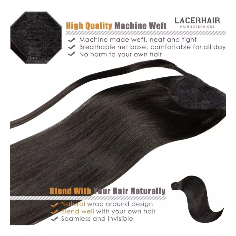 Lacer Extensiones Cabello Humano 70gr 14in #1b (negro Natural)
