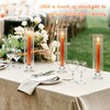 24 Set Hurricane Glass Candle Holders Bulk, Windproof Glass Covers