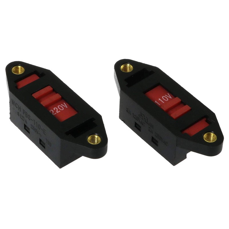 E-outstanding Voltage Selector Slide Switch 2 PCS 110V to 220V