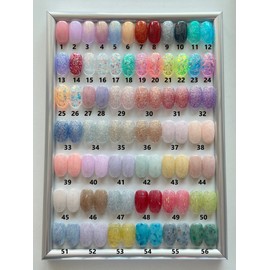 One-color handmade nail tip [glitter reflective gel] - Short Oval / 원컬러 수제네일팁[글리터반사젤] - 숏오발