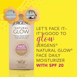 저겐스 내추럴 글로우 데일리 페이셜 모이스처라이저, 페어 투 메드 2온스(59ml) Jergens Natural Glow Daily Facial Moisturizer, Fair to Medium 2 oz (59ml)
