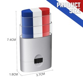 AOOWU Flag Face Paint Stick, Blue White Red Sports Face Paint Stick for Football Fans, Sports Cheering & Party, Face Paint Sticks for 2026 World Cup, Sports Events, Easy Wash Smudge Proof