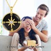 HPQQ Compass Black Onyx Necklace