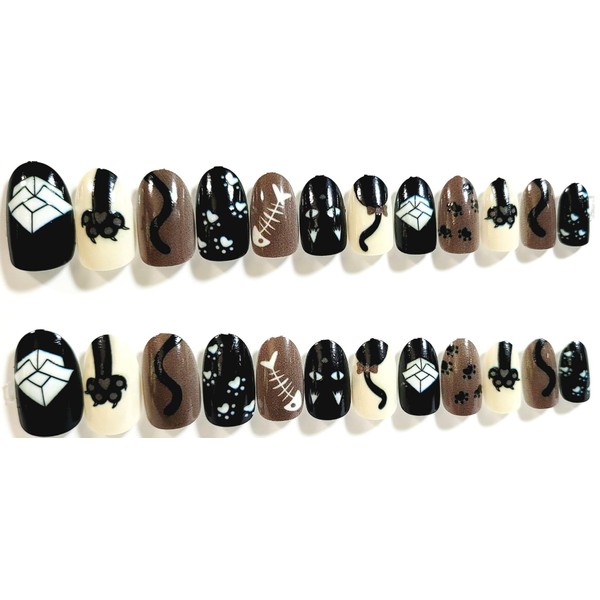 Fun At The Cat House Glossy Short Oval Press On